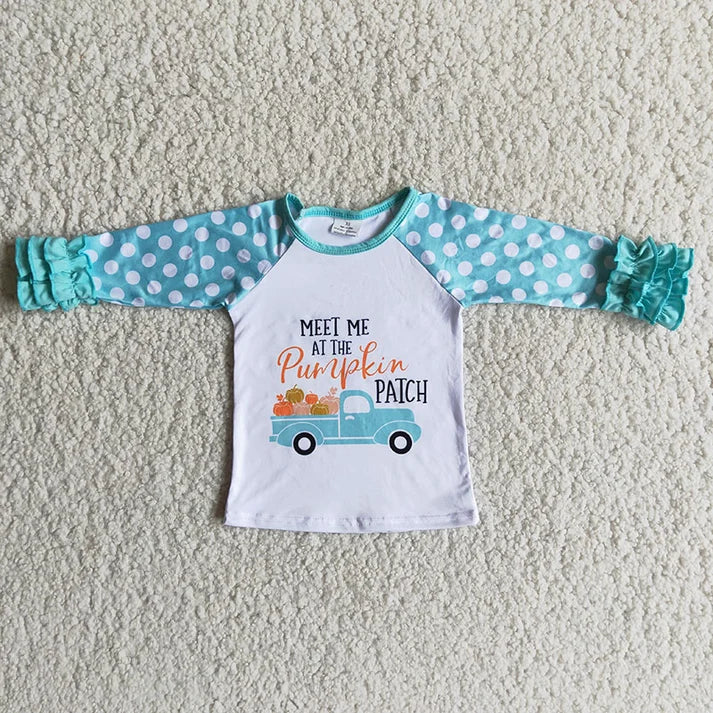 Meet me at the Patch Ruffle Shirt