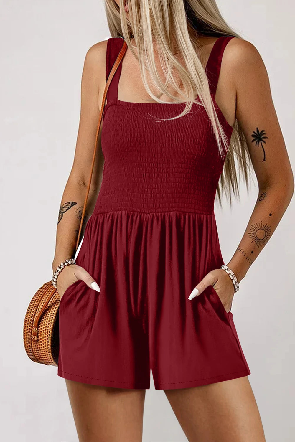Maroon Romper