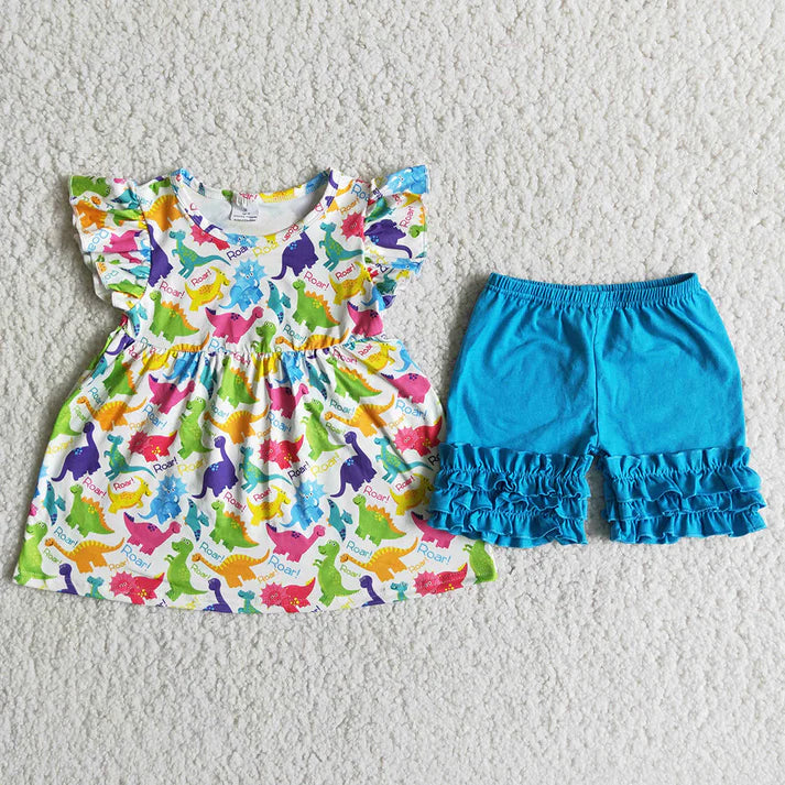 Dinosaur Shorts Set
