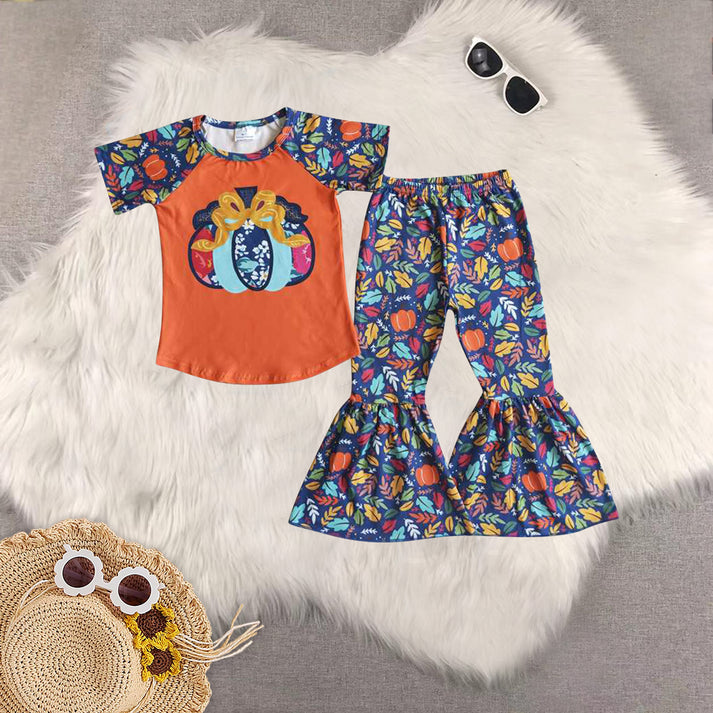 Pumpkin Floral Set with bow