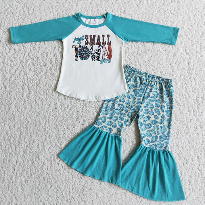 "Just A Small Town Girl" 2pc set and bow