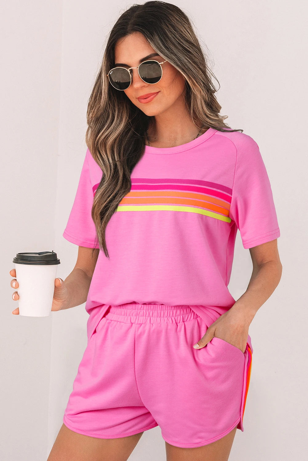 Pink Striped Tee