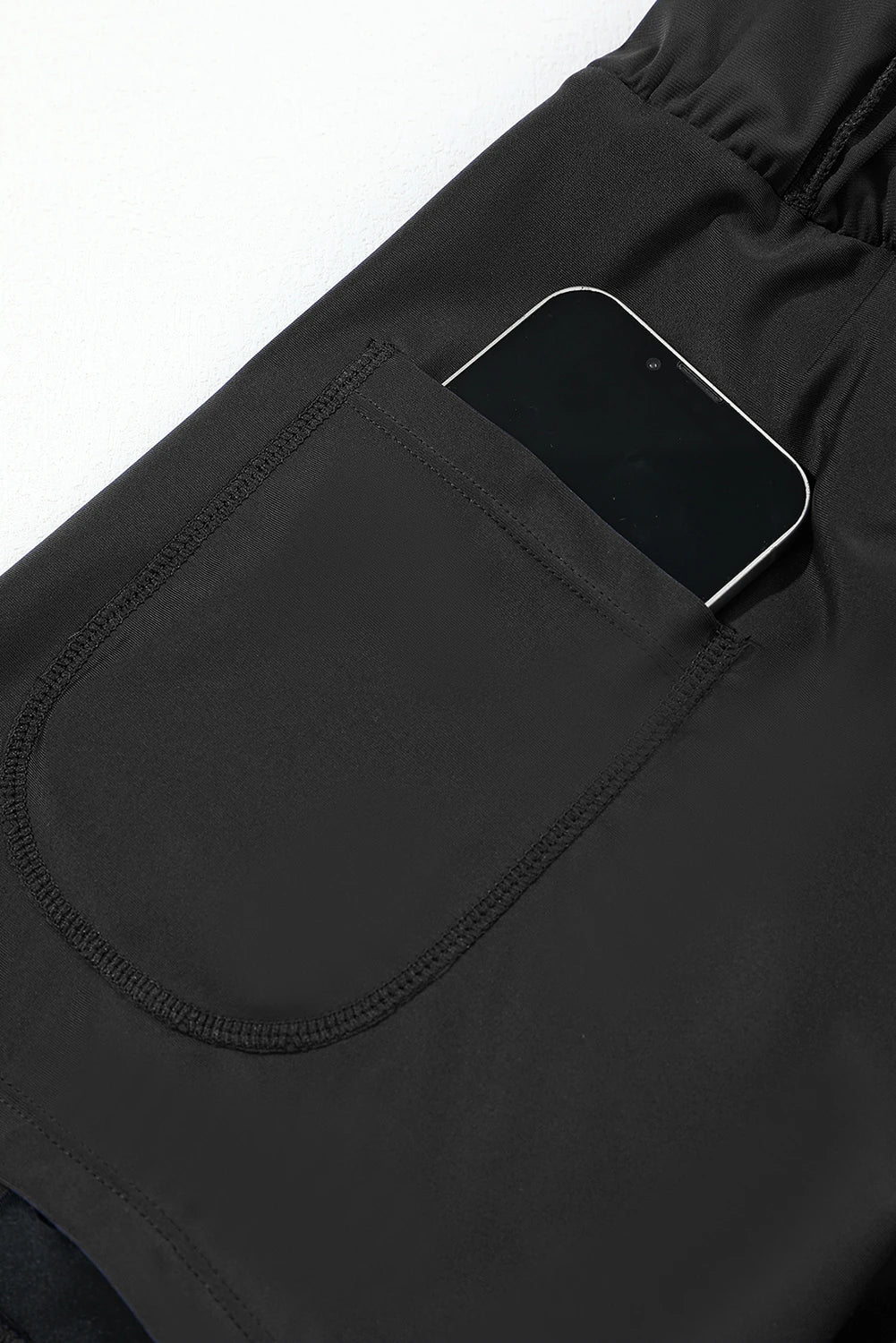 Ladies athletic shorts with Pocket