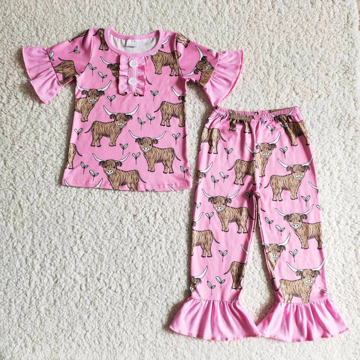 Girls Western pajama set