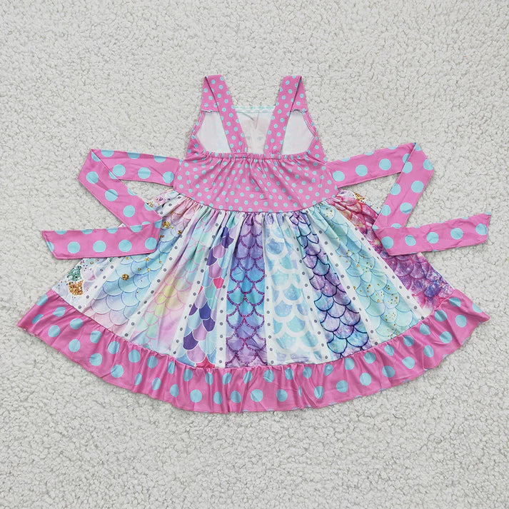 Mermaid Girls Dress and bow