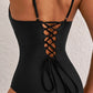 Open Back One Pc Swimsuit