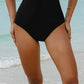 Open Back One Pc Swimsuit