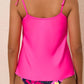Hot Pink Floral Tankini Set