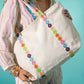 Floral Strap Tote Bag