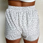 Grey Cheetah Print Shorts