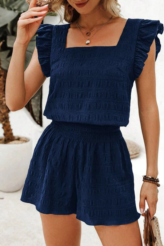 High Waist Shorts Set