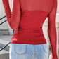 Mesh Sleeve Womens Shirt