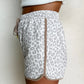 Grey Cheetah Print Shorts