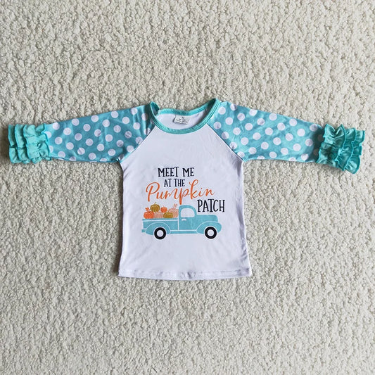 Meet me at the Patch Ruffle Shirt