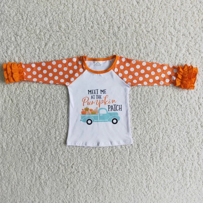 Meet me At The Pumpkin Patch Ruffle Shirt