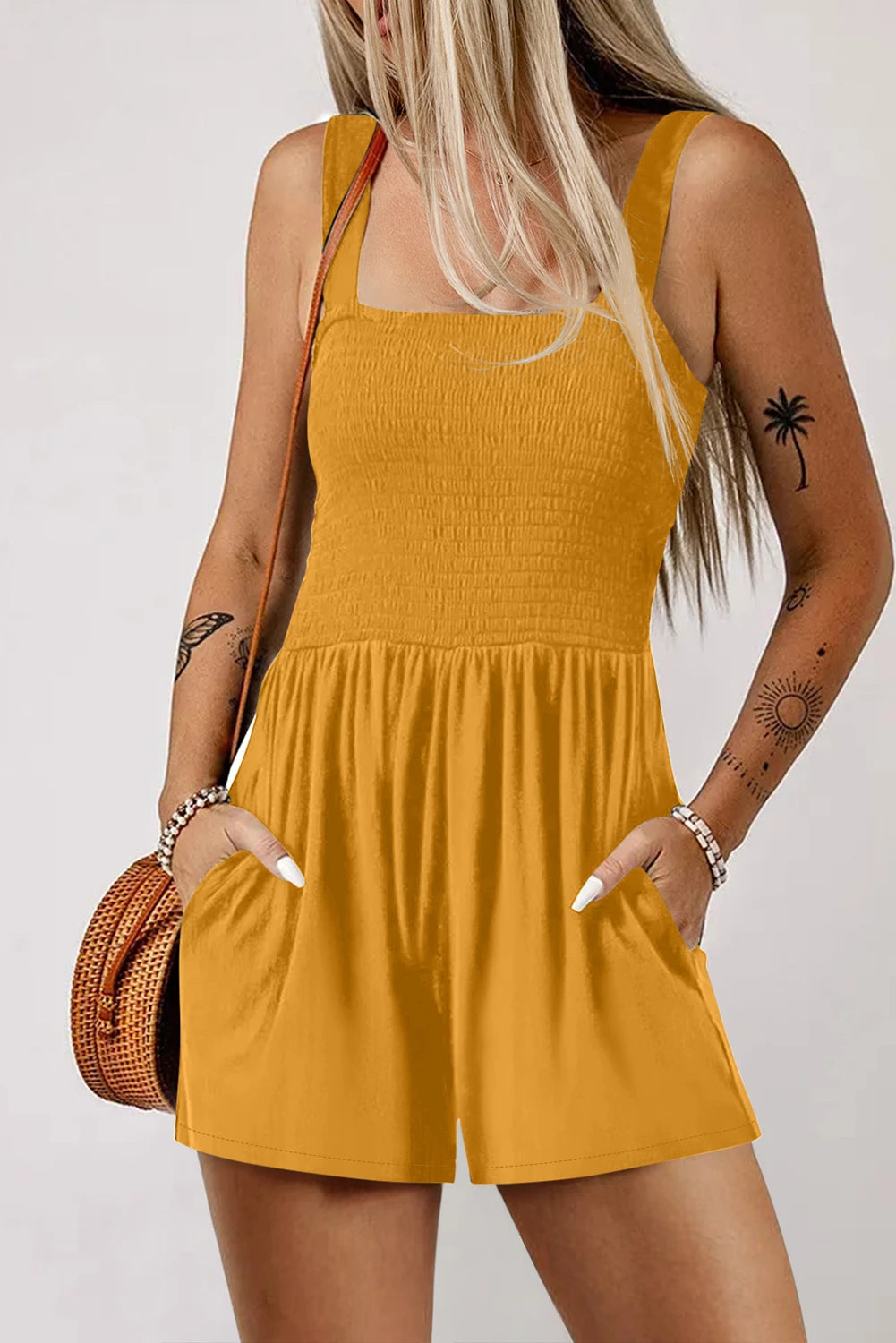 Womens MUSTARD Romper