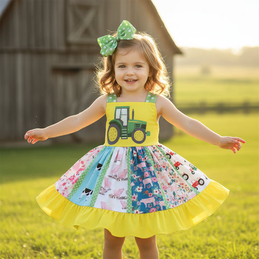 Tractor Twirl Dress
