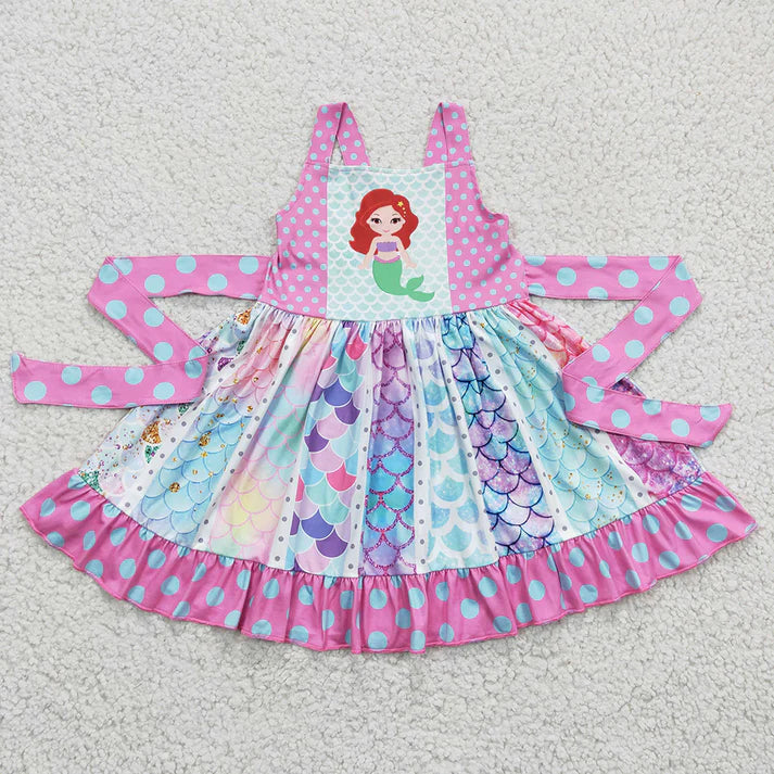 Mermaid Girls Dress and bow