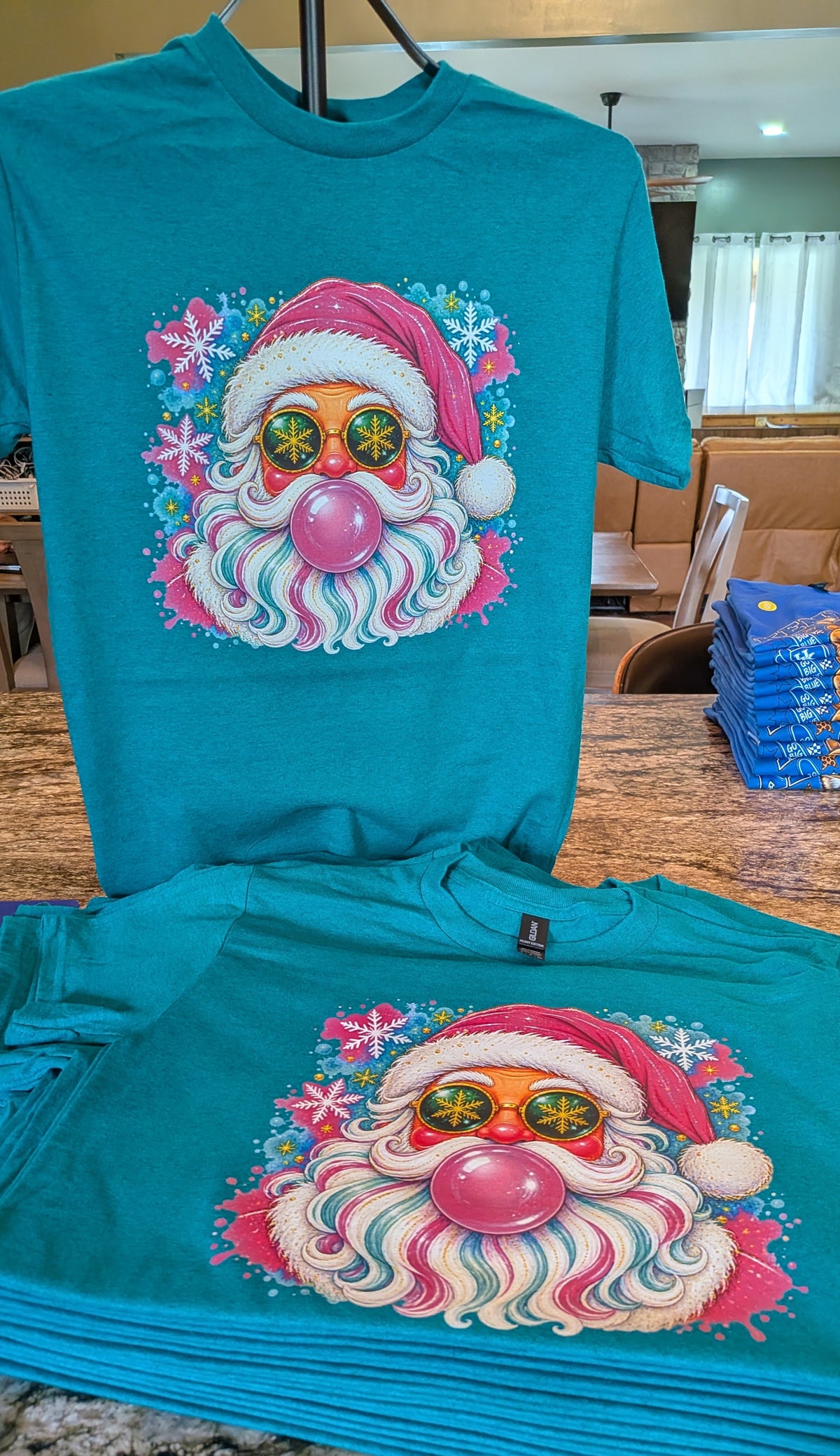 Snowflake Glasses Santa
