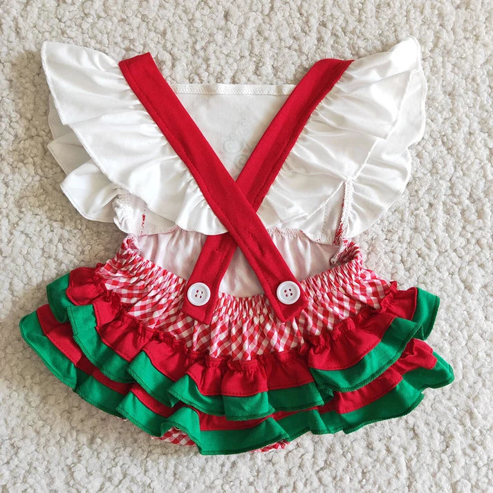 Christmas Tree Romper with bow
