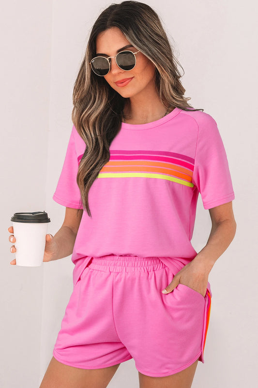 Pink Striped Tee