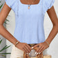 Short Sleeve Bow Blouse