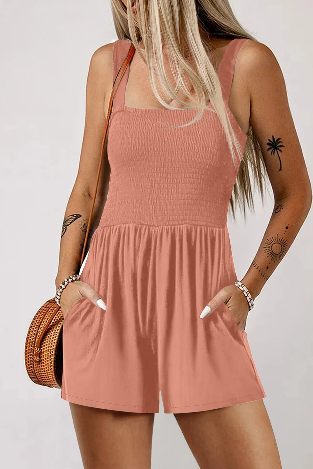 Peach Romper