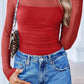 Mesh Sleeve Womens Shirt