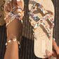 Boho Woven Flip Flops Womens