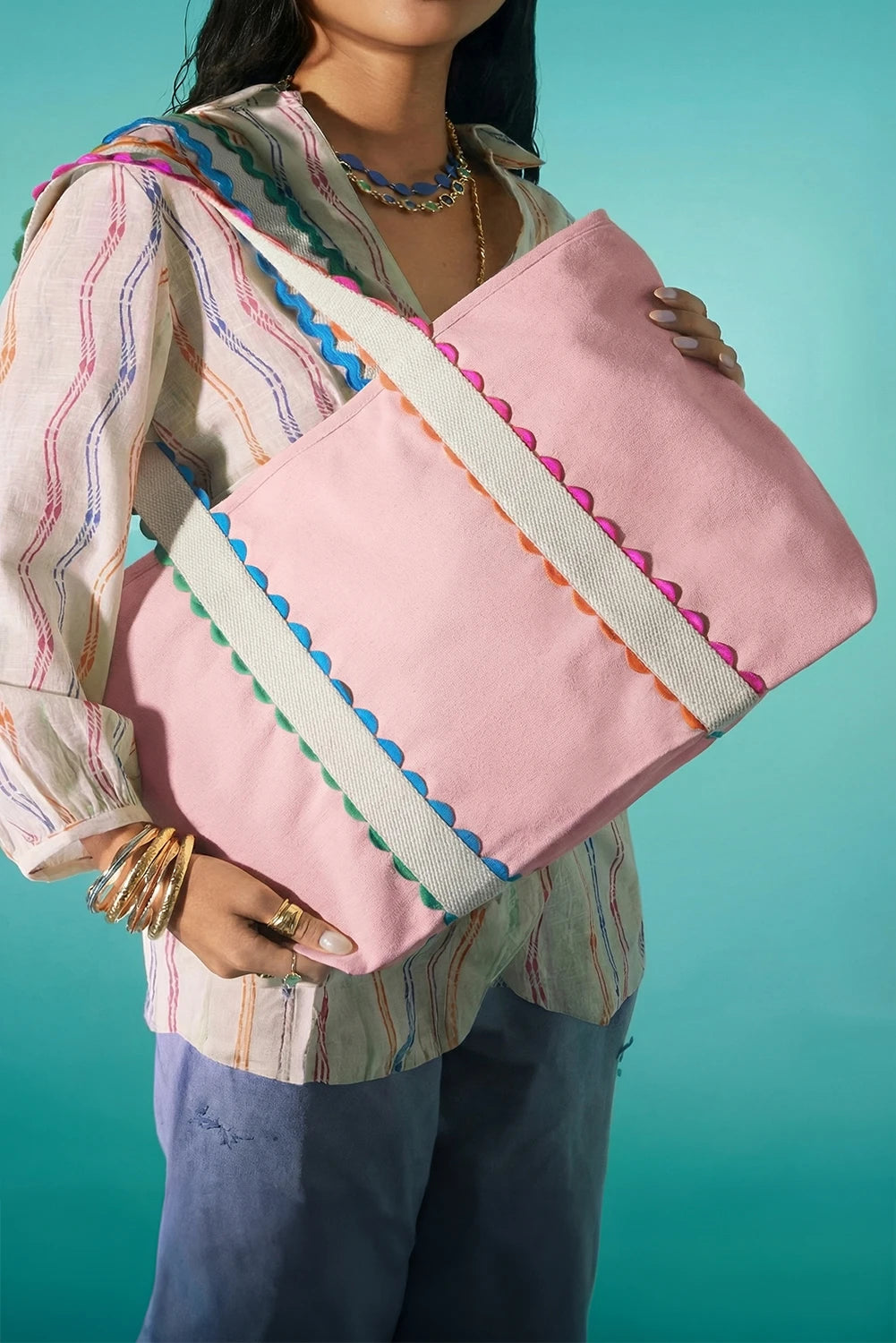 RicRac Rainbow Tote Bag