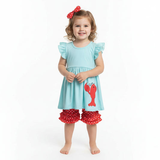 Girls Lobster 2pc Summer set