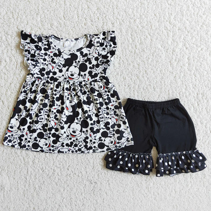 Girls Minnie Shorts Set