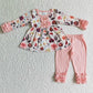 Floral Icing Pants 2pc Set and bow